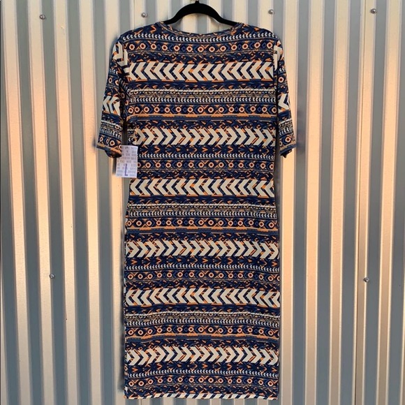 NWT Lularoe Julia Print Dress Large - Picture 9 of 9